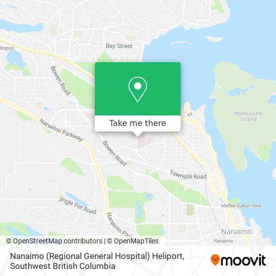 Nanaimo (Regional General Hospital) Heliport map