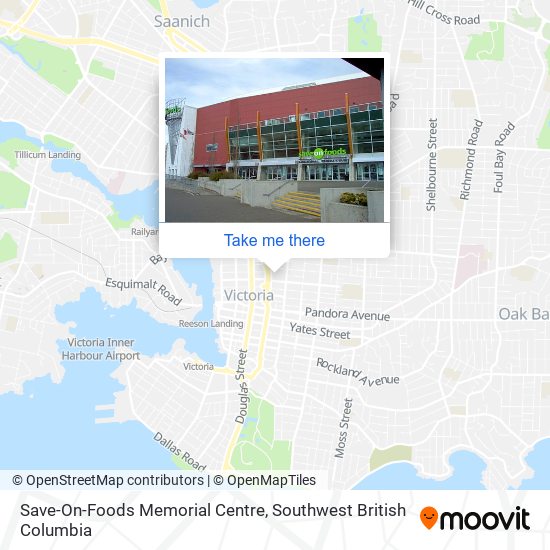 Save-On-Foods Memorial Centre map