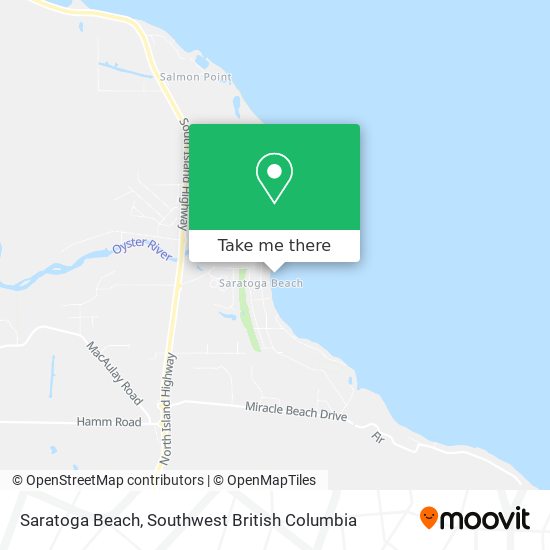 Saratoga Beach map