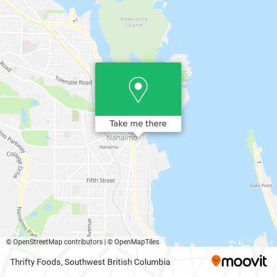 Thrifty Foods map
