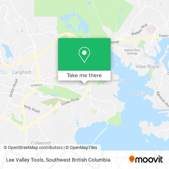 Lee Valley Tools map