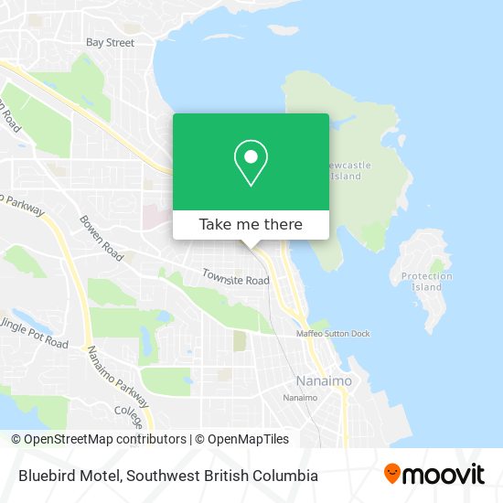 Bluebird Motel map