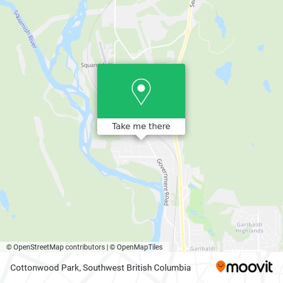 Cottonwood Park map