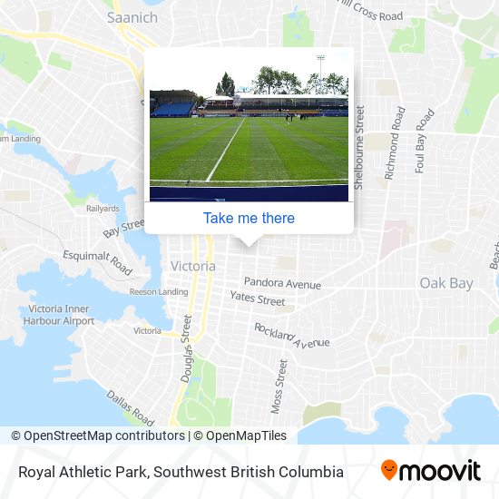 Royal Athletic Park map