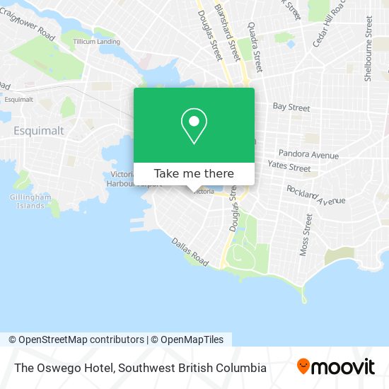 The Oswego Hotel map