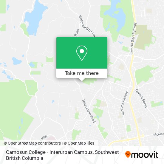 Camosun College - Interurban Campus map