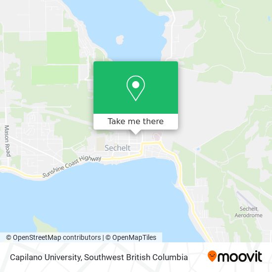 Capilano University map