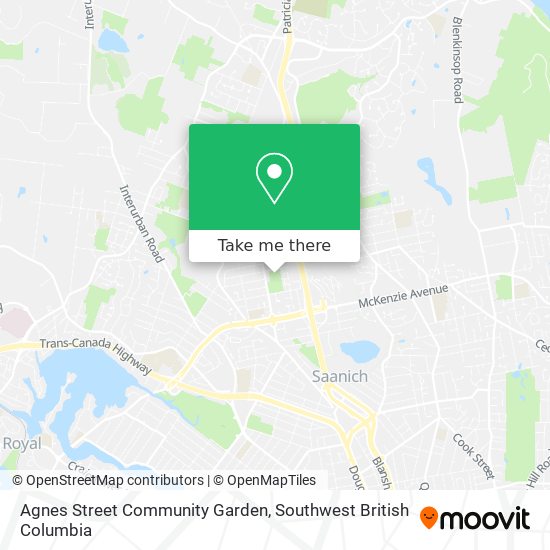 Agnes Street Community Garden map