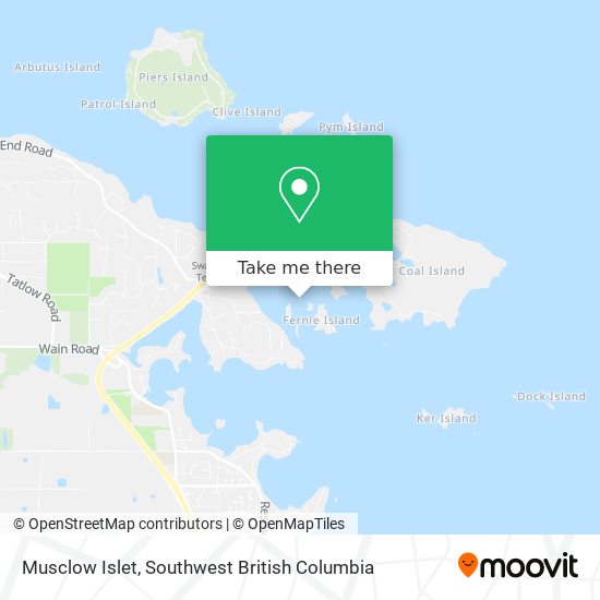Musclow Islet map