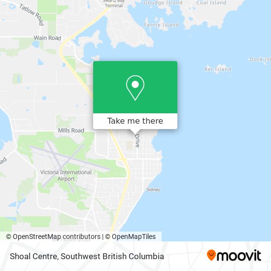 Shoal Centre map