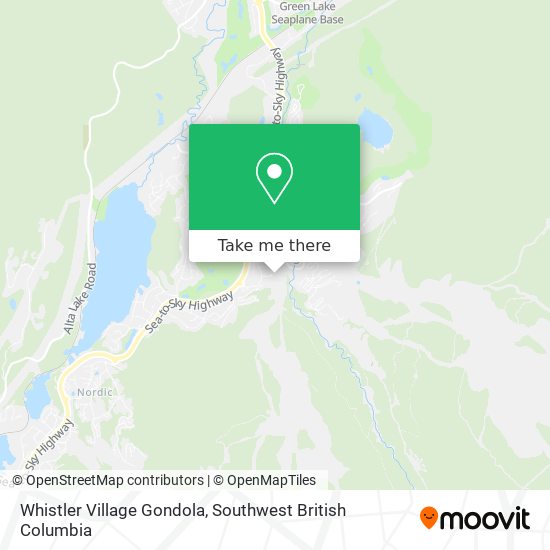 Whistler Village Gondola map