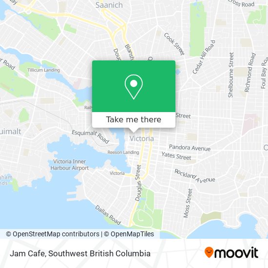 How to get to Jam Cafe in Victoria by Bus or Ferry?