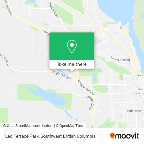 how to get to leo terrace park in nanaimo by bus ferry or metro