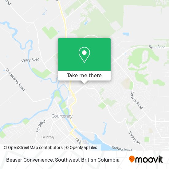 Beaver Convenience map