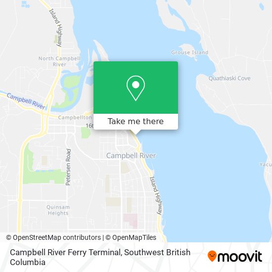 Campbell River Ferry Terminal map