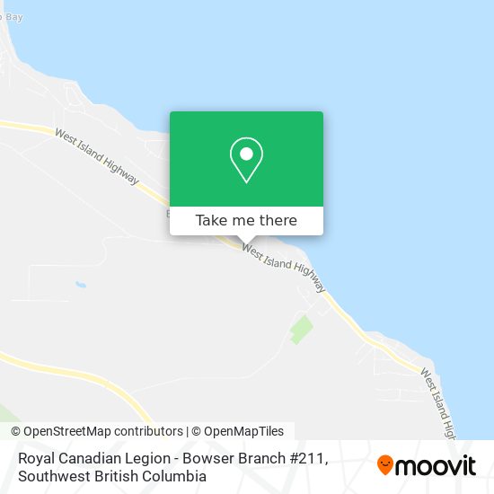 Royal Canadian Legion - Bowser Branch #211 map