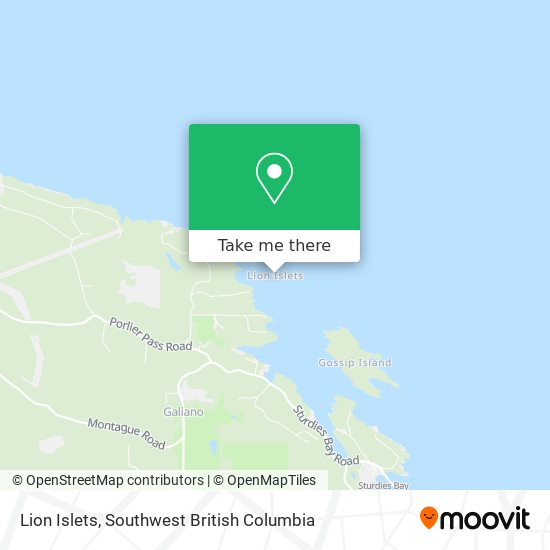 Lion Islets map