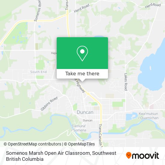Somenos Marsh Open Air Classroom map