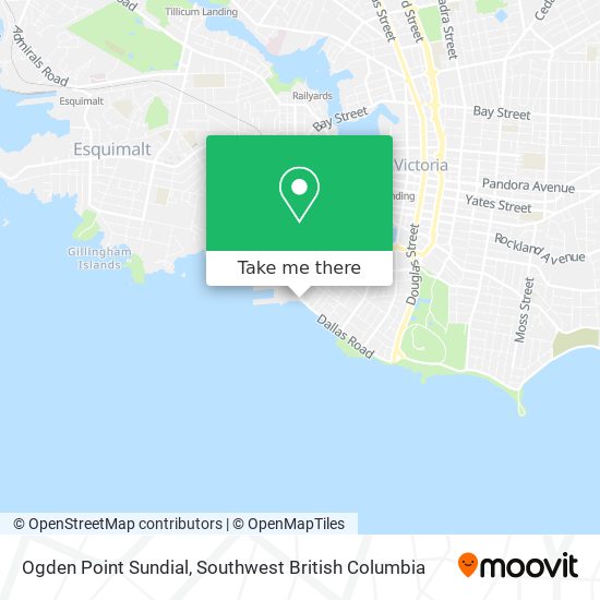 Ogden Point Sundial map