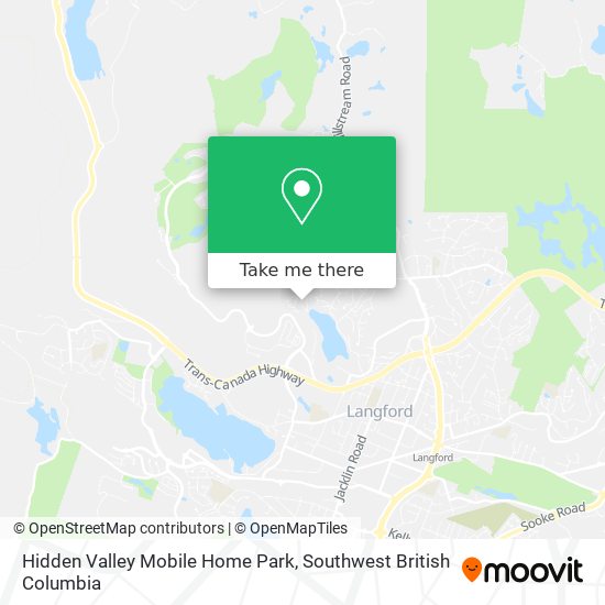 Hidden Valley Mobile Home Park map