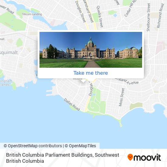 British Columbia Parliament Buildings map