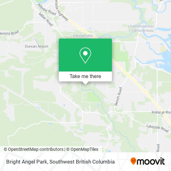 Bright Angel Provincial Park map