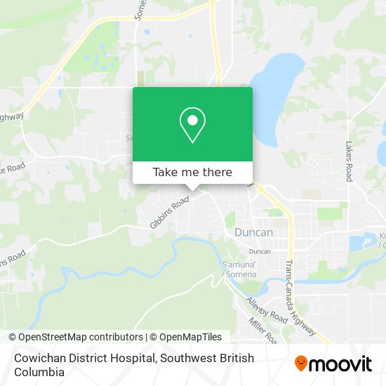 Cowichan District Hospital map