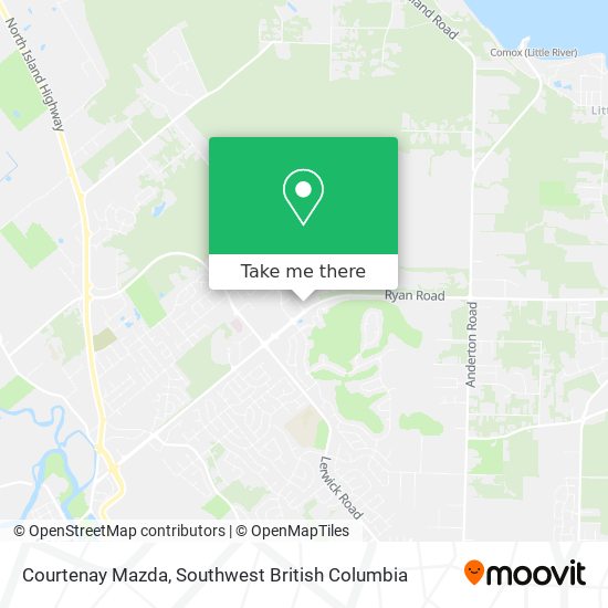 Courtenay Mazda map