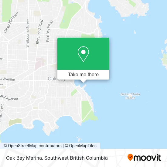 Oak Bay Marina map