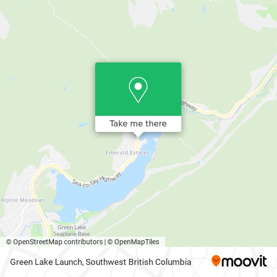 Green Lake Launch map