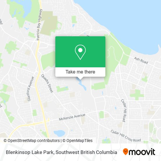 Blenkinsop Lake Park map