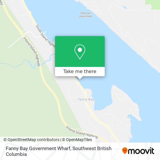 Fanny Bay Government Wharf map