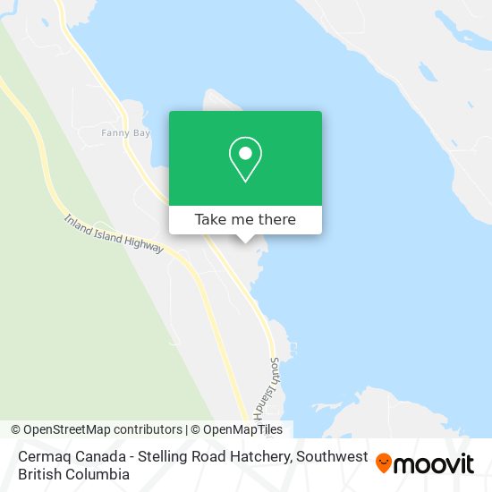 Cermaq Canada - Stelling Road Hatchery map