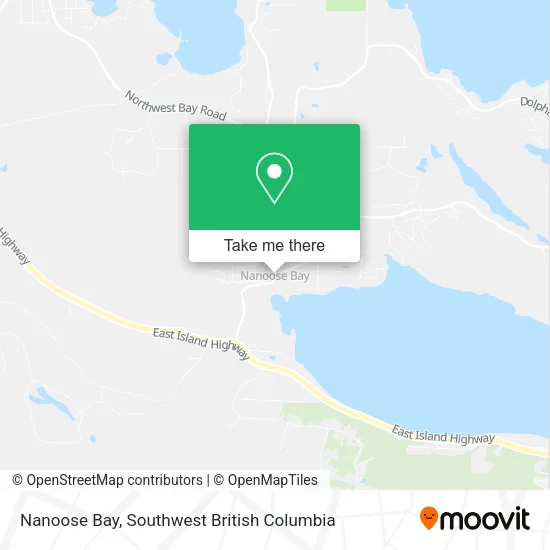 Nanoose Bay map