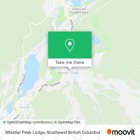 Whistler Peak Lodge map