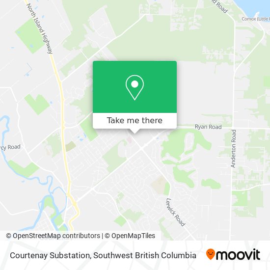 Courtenay Substation map