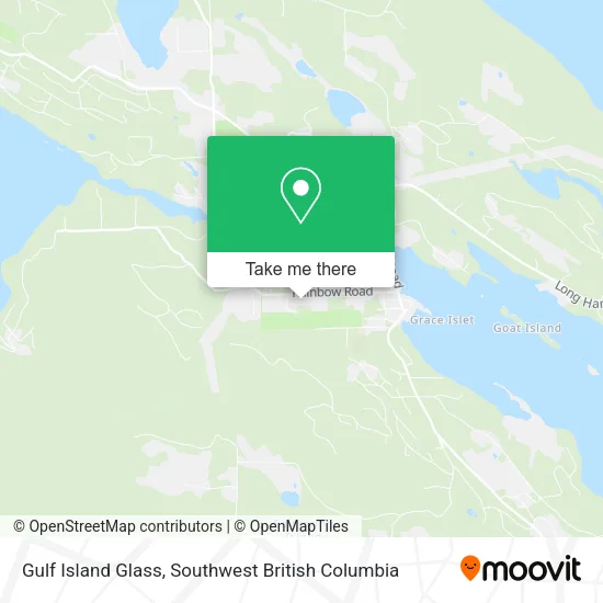Gulf Island Glass map