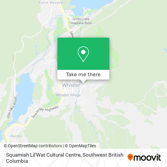 Squamish Lil'Wat Cultural Centre map