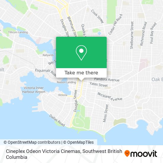 Cineplex Odeon Victoria Cinemas map