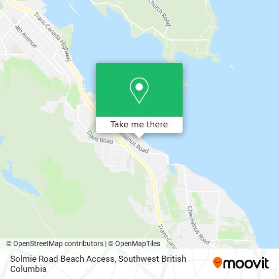 Solmie Road Beach Access map