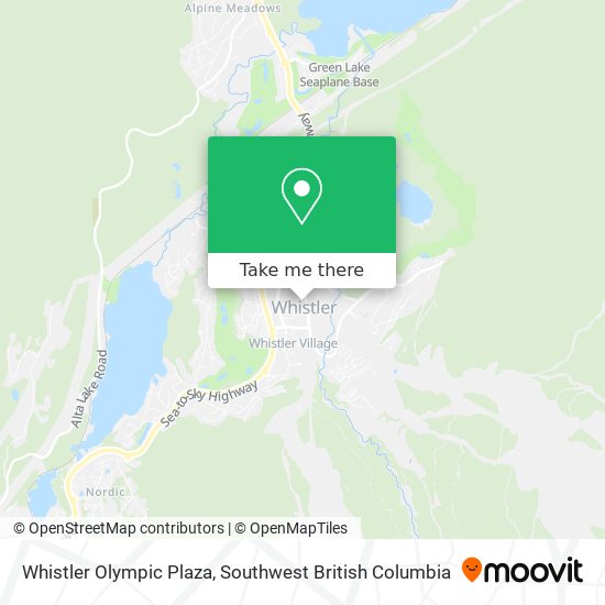 Whistler Olympic Plaza map