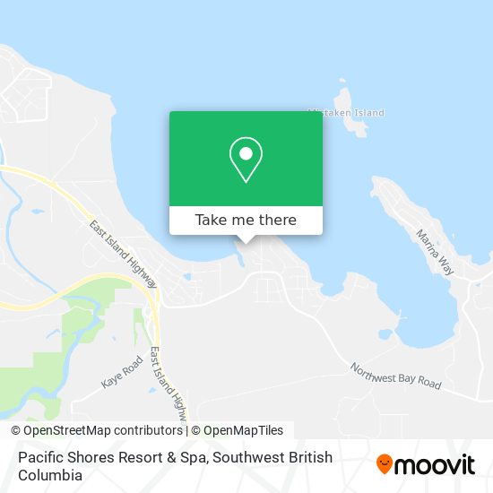 Pacific Shores Resort & Spa map