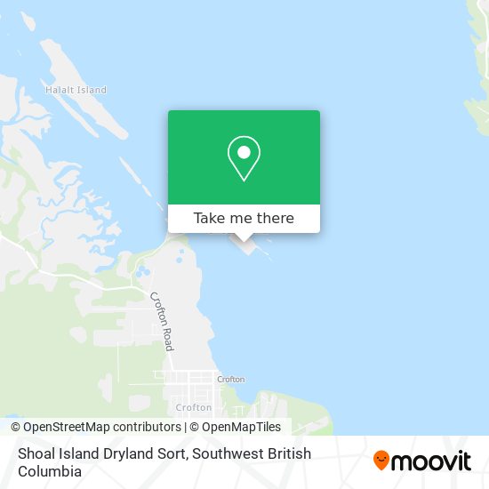 Shoal Island Dryland Sort map