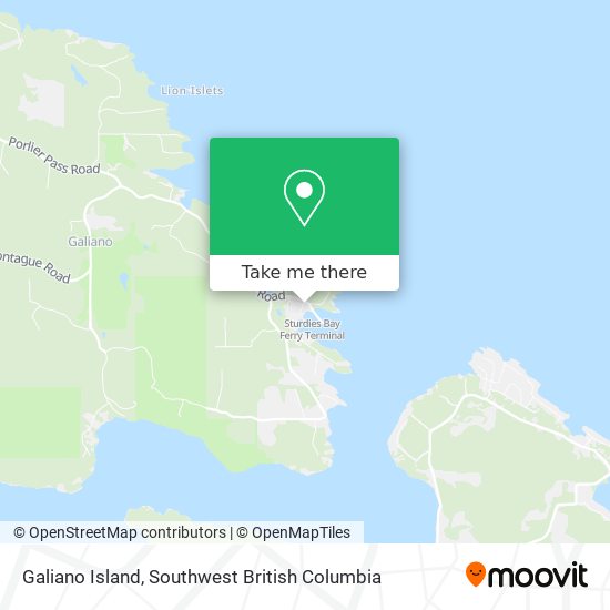 Galiano Island map