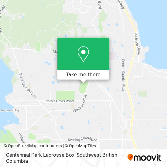 Centennial Park Lacrosse Box map