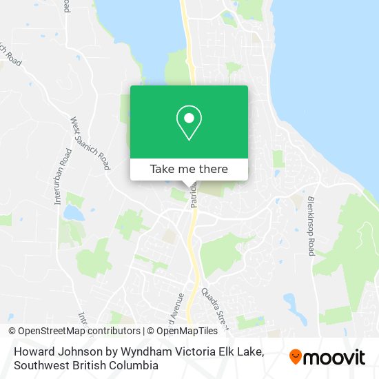 Howard Johnson by Wyndham Victoria Elk Lake map