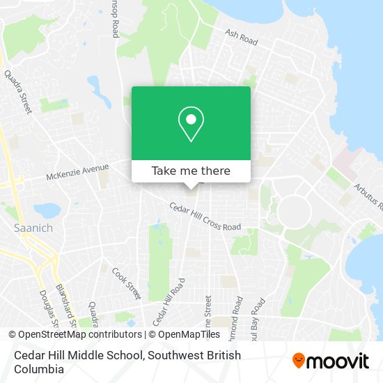 Cedar Hill Middle School map