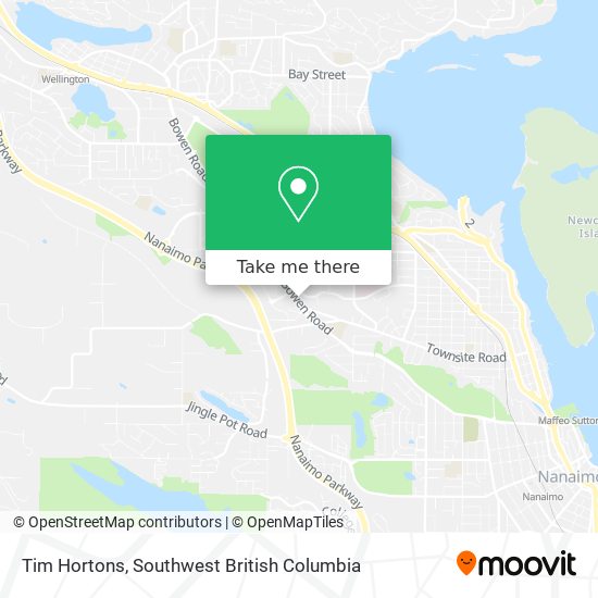 Tim Hortons map