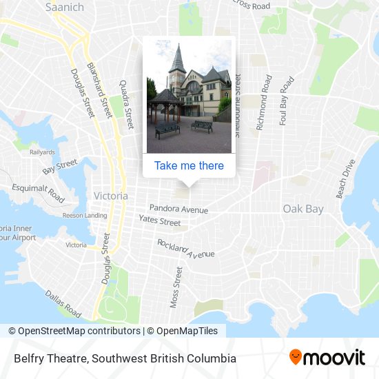 Belfry Theatre map