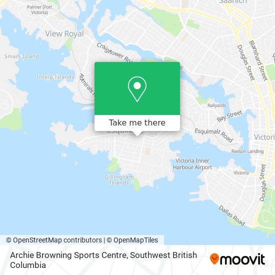 Archie Browning Sports Centre map